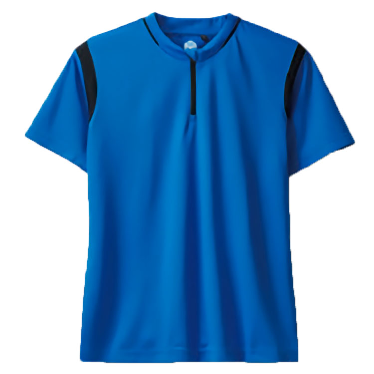 DRY+D 4.4oz 半袖ジップアップTシャツ(吸汗速乾・消臭デオドラント) S～3Lサイズ