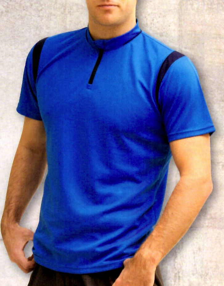 DRY+D 4.4oz 半袖ジップアップTシャツ(吸汗速乾・消臭デオドラント) S～3Lサイズ