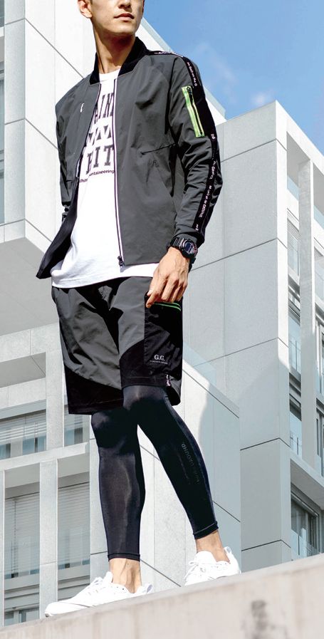 G.G. ジョガー ストレッチハーフパンツ(ウエストゴム+ベルトループ) S～LLサイズ