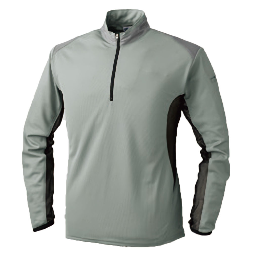 涼しーるど 4.3oz 長袖遮熱ジップアップTシャツ M～3Lサイズ