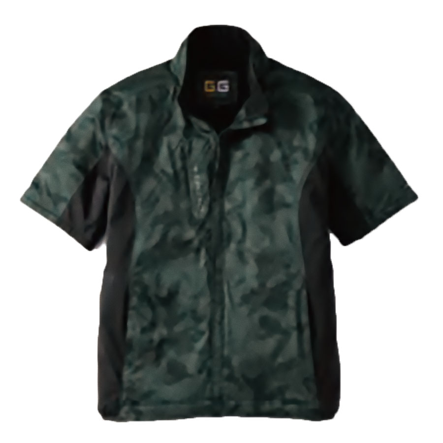 G.GROUND 半袖ストレッチ防風インナー(衿等フリース裏地) S～LLサイズ