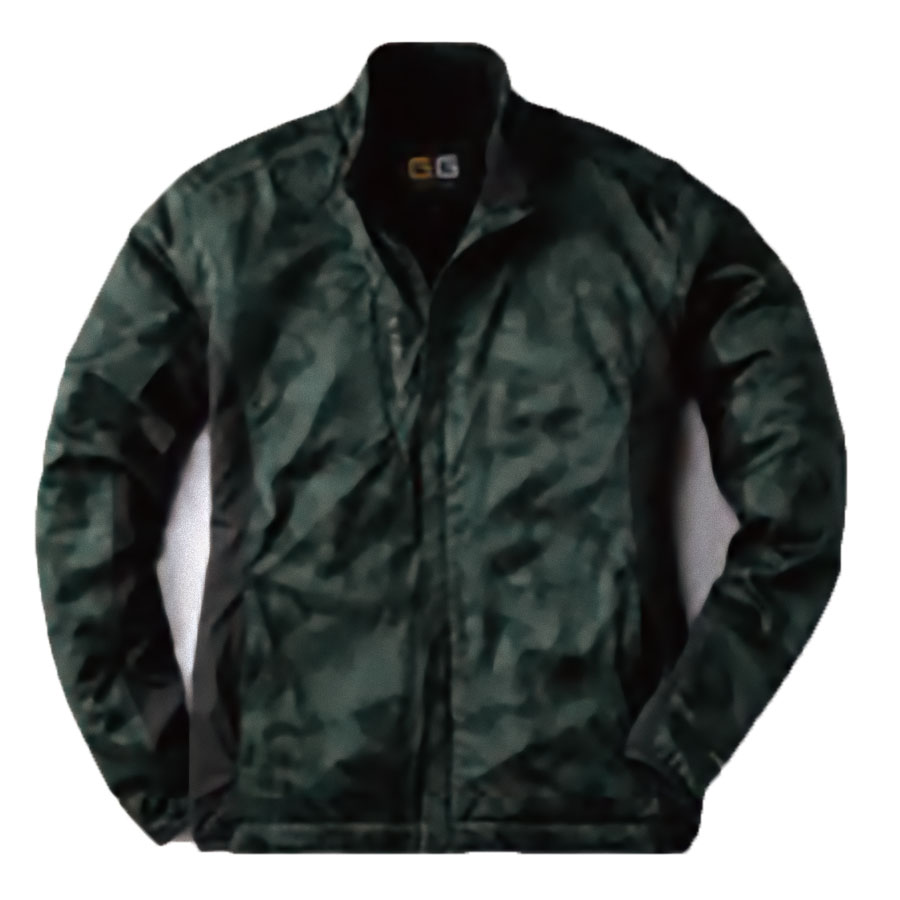 G.GROUND 長袖ストレッチ防風ブルゾン(衿等フリース裏地) S～LLサイズ
