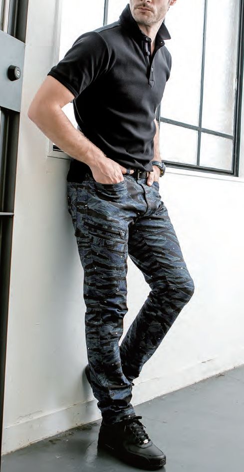 N.BW 迷彩柄(カモフラージュ) ストレッチ カーゴパンツ 2582-08 S～LLサイズ