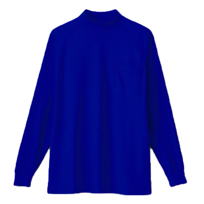 EXTRA_COMFORT 5.2oz 長袖ハイネックシャツ(胸ポケット有り) M～3Lサイズ