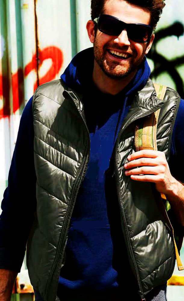 重ね着アウターセットアップ 防寒ベスト+フルジップパーカー(7.1oz) 4Lサイズ