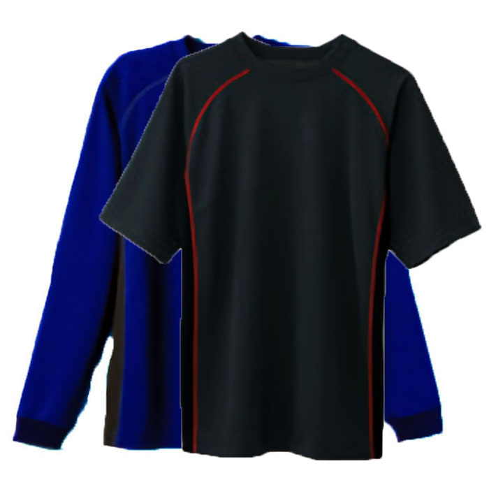 重ね着コーデ・ラグランスリーブ 半袖Tシャツ+長袖Tシャツ(吸汗速乾・消臭) M～3L