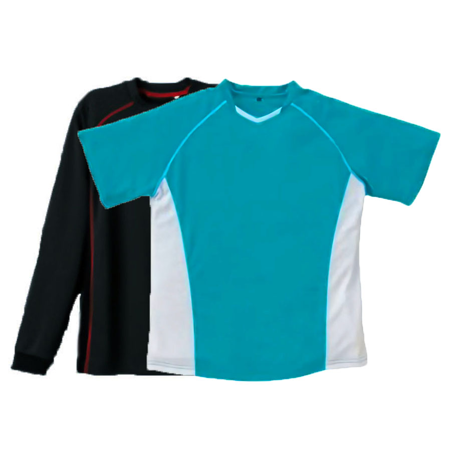 重ね着コーデ ジョギングウェアTOPS ラグランスリーブ・Tシャツ(半袖+長袖) M～3L