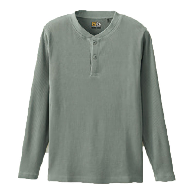 防寒コーデ・セットアップ ブルゾン(裏アルミプリント)+8.8ozヘンリーネックシャツ M～LL