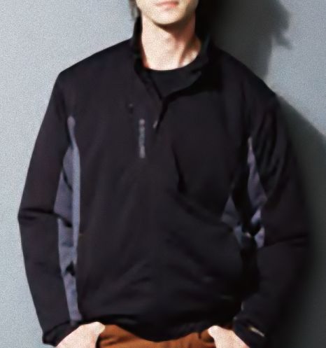 アウトドアウェア・コーデ 防風ブルゾン(衿裏フリース)+8.8oz長袖Tシャツ 4Lサイズ