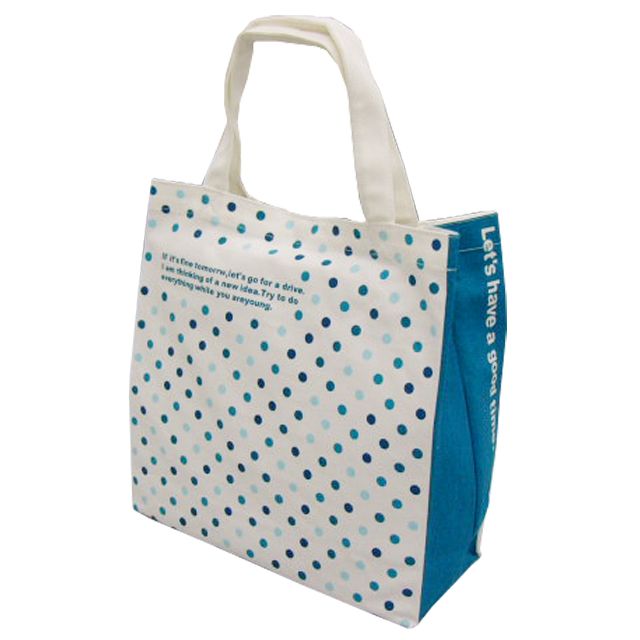 もってeco polka dots トート キャンバス素材のおしゃれなエコバッグ