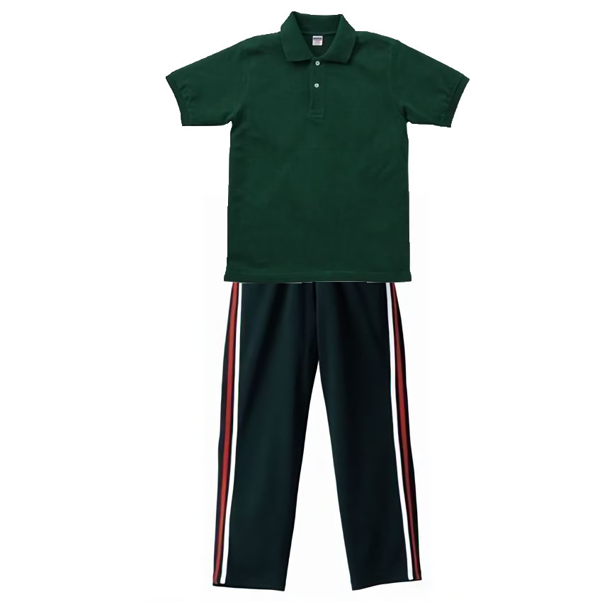 ユナイテッドアスレ・コーデ ポロジャージ上下 半袖ポロシャツ+ジャージロングパンツ