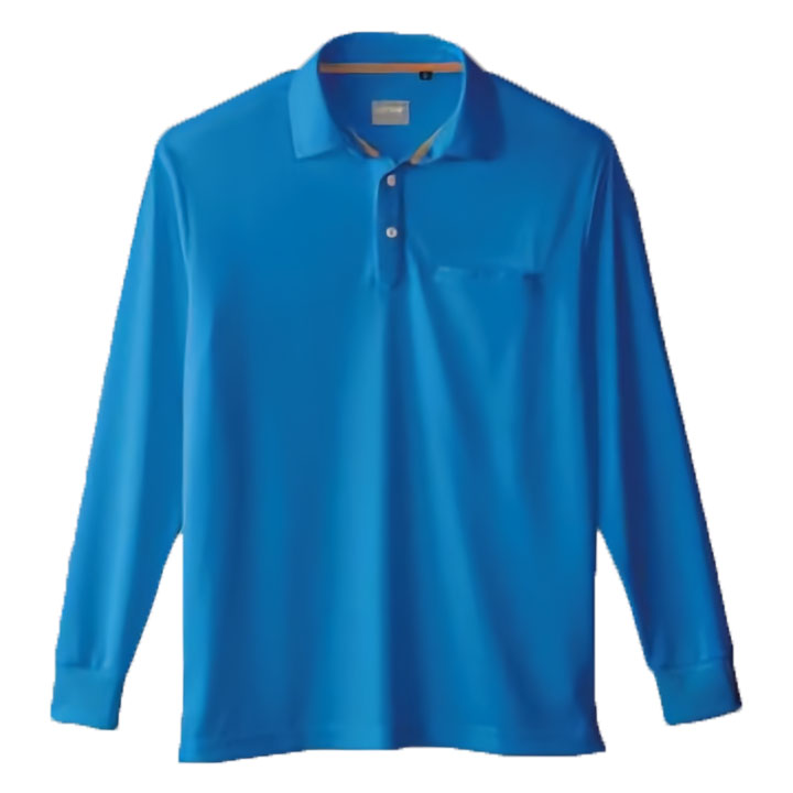 SOWA 5.2oz ドライ+デオドラント長袖鹿の子ポロシャツ SS～3Lサイズ