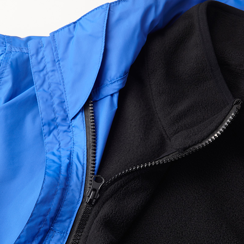 ユナイテッドアスレ ナイロン&フリース(ファスナー着脱)3WAYスタンドジャケット(フードイン)