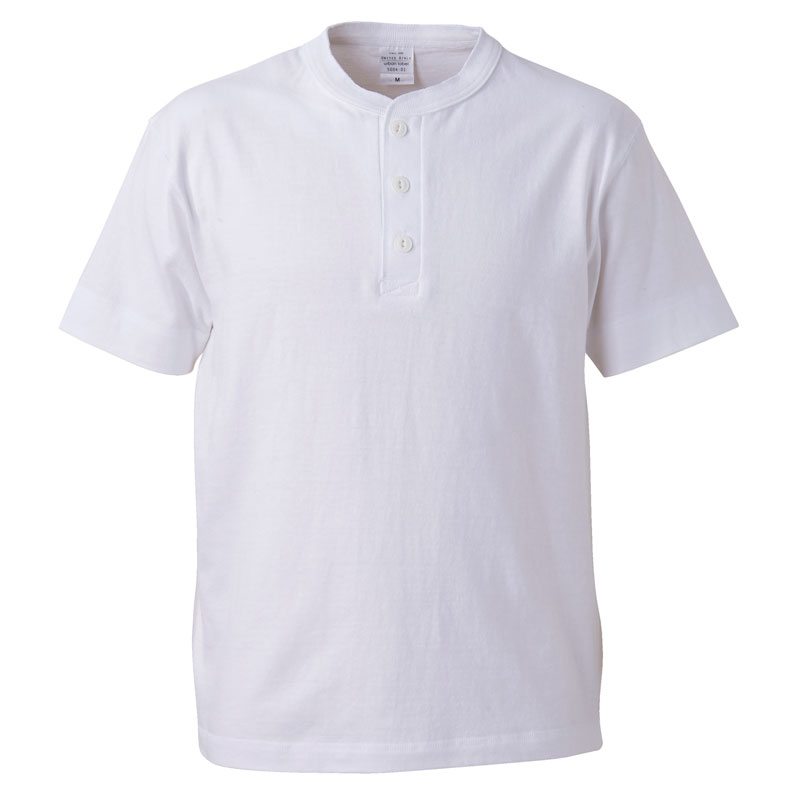 ユナイテッドアスレ 5.6oz ヘンリーネックTシャツ S～XLサイズ