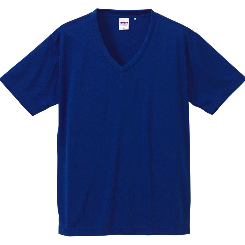 ユナイテッドアスレ 4.7oz ドライシルキータッチVネックTシャツ(UVカット) XS～XLサイズ