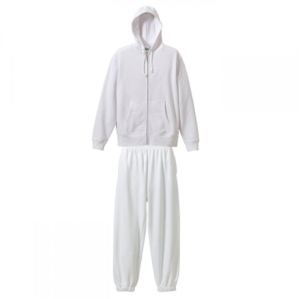 スウェット上下セットアップ(フルジップパーカー+ルーズパンツ Hip Hop) S～LL(XL)