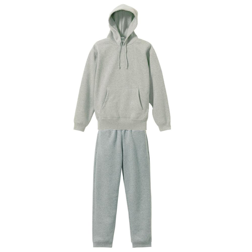 裏起毛スウェット上下セットアップ(プルオーバーパーカー+パンツ) 10.0oz S～XLサイズ