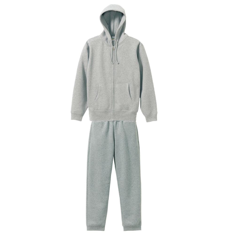裏起毛スウェット上下セットアップ(フルジップパーカー+パンツ) 10.0oz ジュニアサイズ