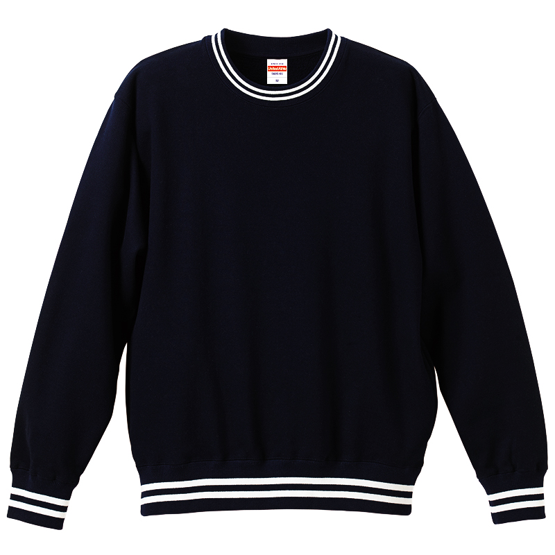 ヘビーウェイト 12.0oz ラインリブクルーネックスウェット(裏起毛)  S～LL(XL)サイズ