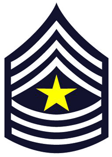 MA-1ワッペン 11004 サージャント・メイジャー Sergeant Major (SGM)