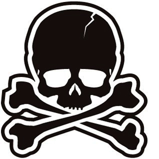 MA-1ワッペン 11035　Skull