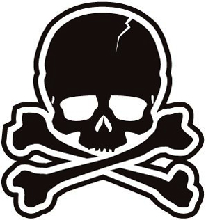 MA-1ワッペン 11035　Skull
