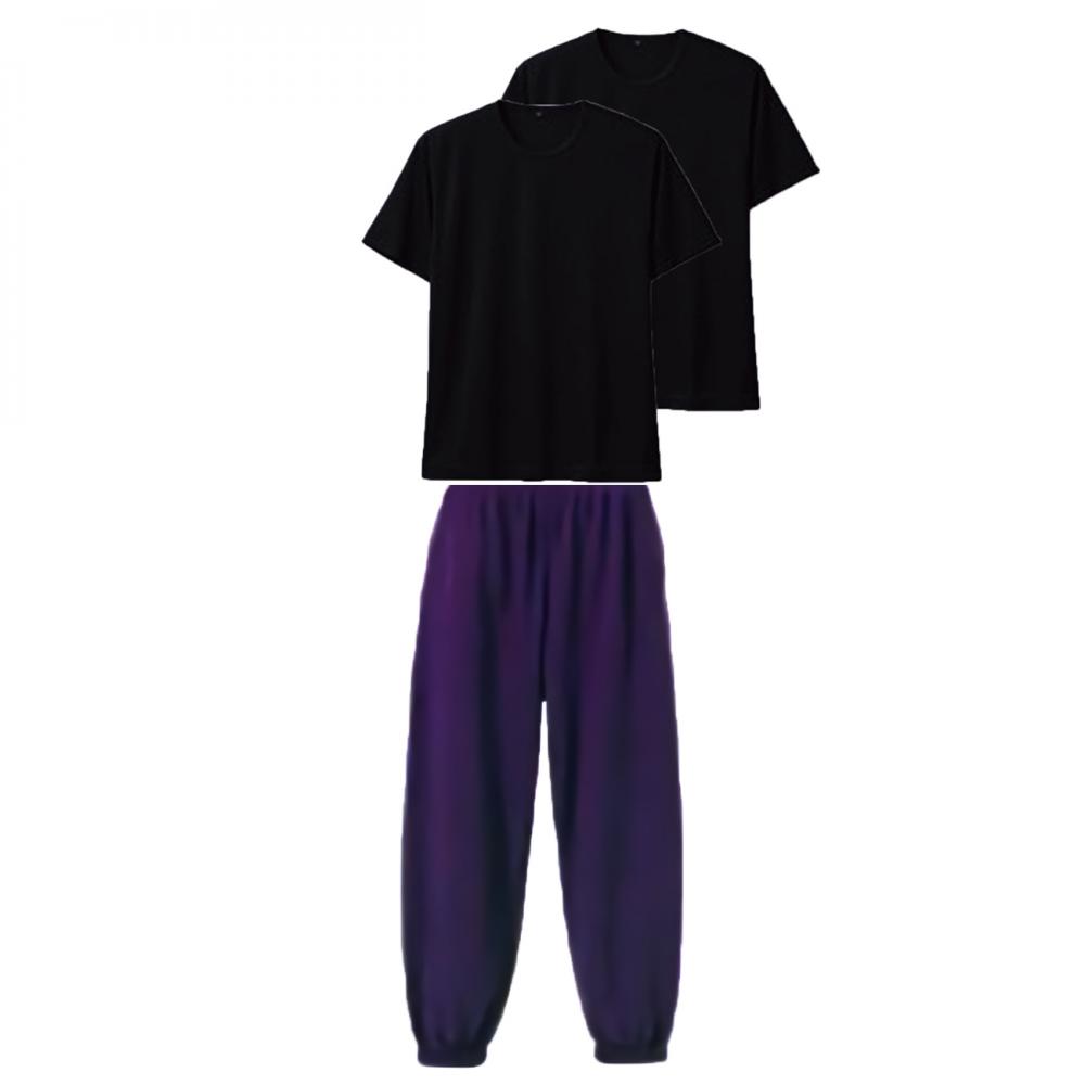 上下コーデ・学割セット 3.4oz 半袖Tシャツ2枚組+10.0ozルーズスウェットパンツ M～LL