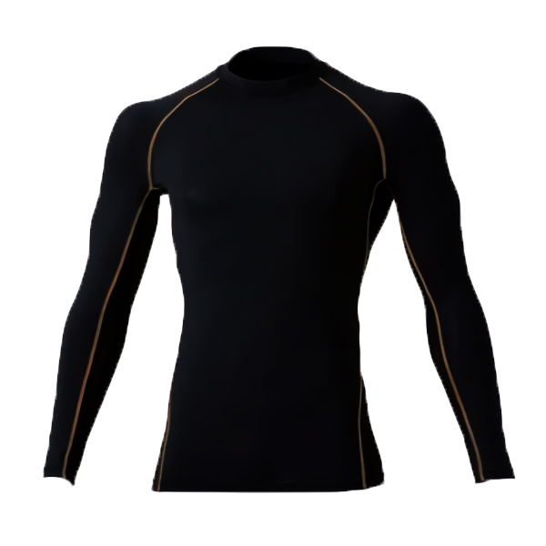 ラグランスリーブ重ね着コーデ 半袖シャツ+インナー長袖シャツ(適圧コンプレッション) 4Lサイズ