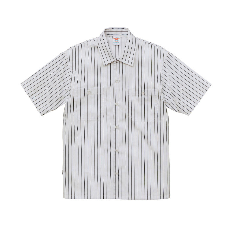 United Athle Works ストライプ ワークシャツ XXL～5XLサイズ