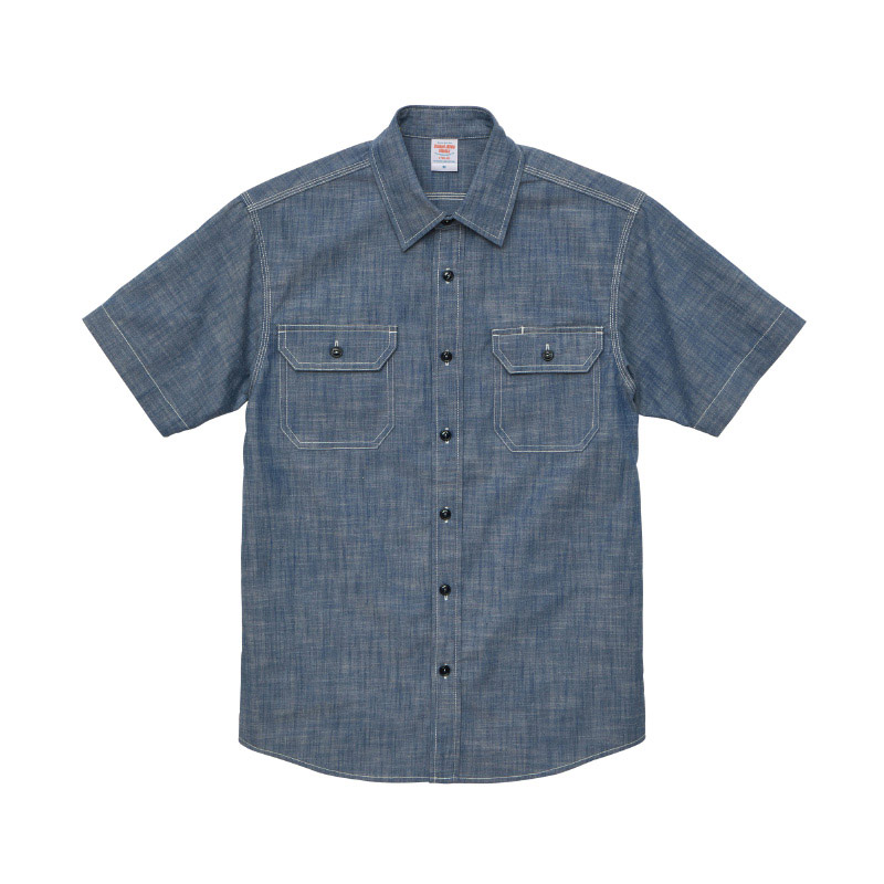 United Athle Works シャンブレー ワークシャツ XXL～5XLサイズ