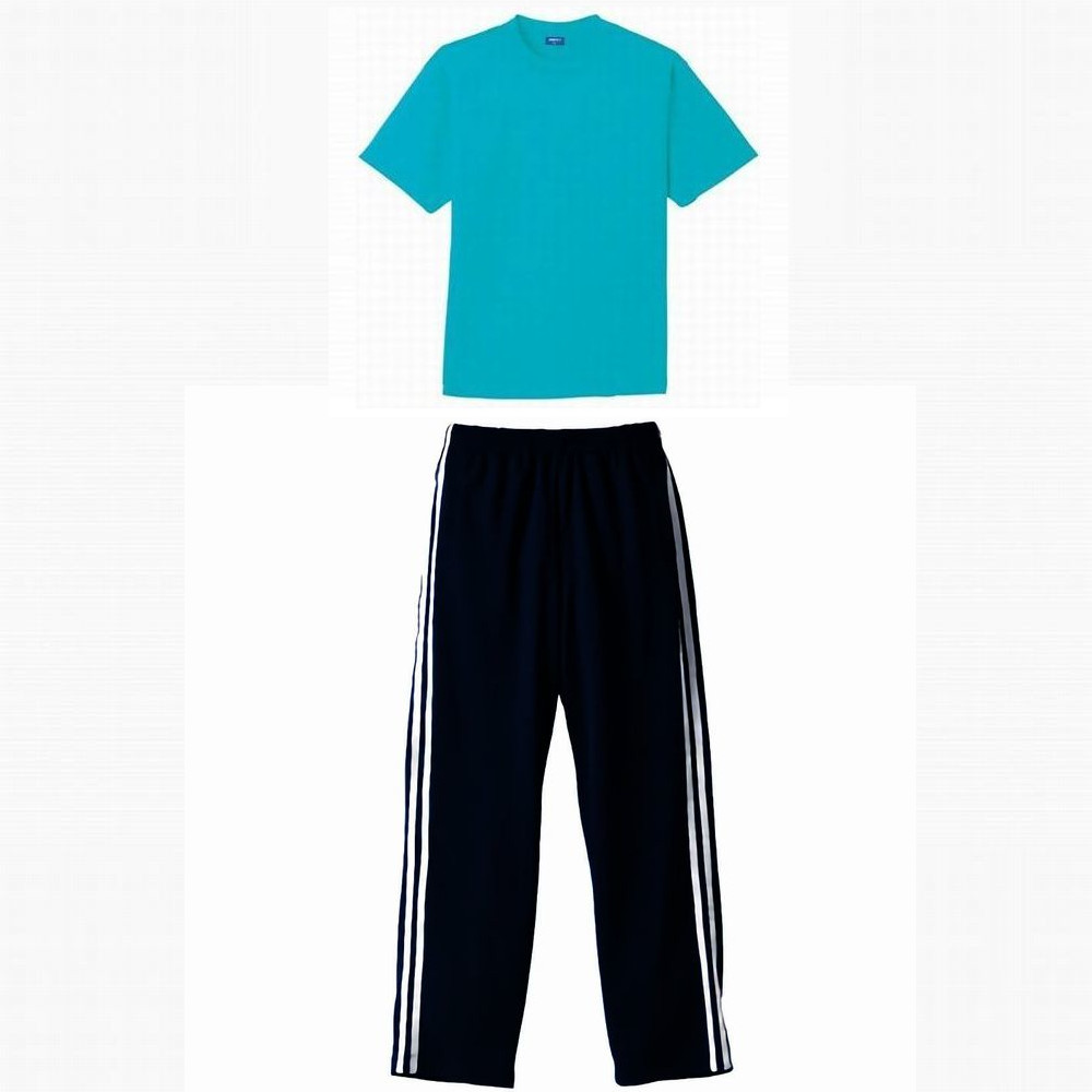 United Athle Sports ジャージロングパンツ&DRY+D Tシャツ(胸ポケット無し)