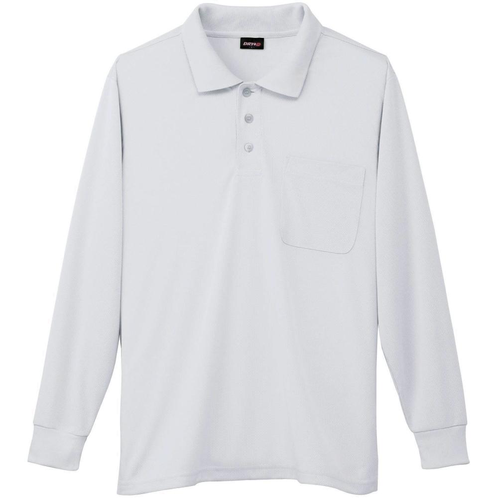 DRY+D 4.4oz 長袖ポロシャツ(胸ポケット有り) メンズ 50390 6Lサイズ