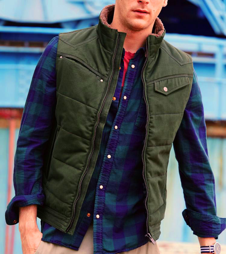 G.GROUND 衿ボア防寒ベスト(綿100%) 6Lサイズ