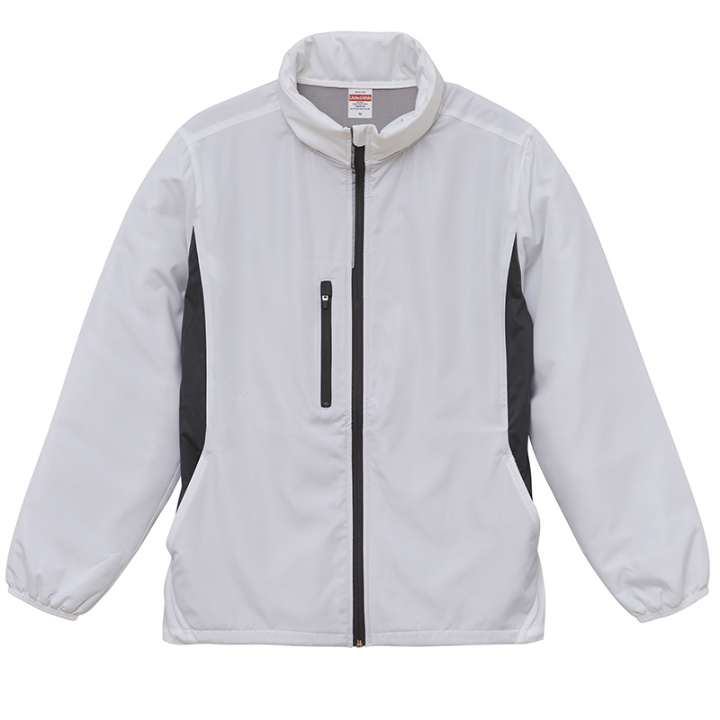 防寒重ね着セットアップ フードインジャケット(裏フリース)+裏起毛ハイネック長袖シャツ