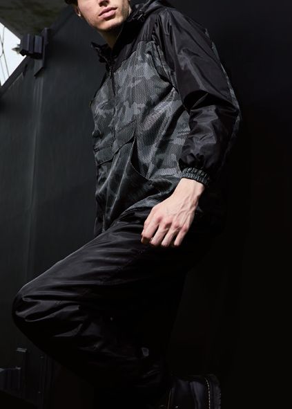 BULL WORKS ハーフジップ中綿ヤッケ(フード付き)  Fサイズ