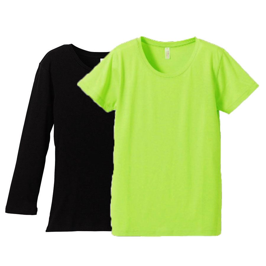 Tシャツ重ね着コーデ(七分袖 6.2oz rucca +半袖 4.1oz)  レディース