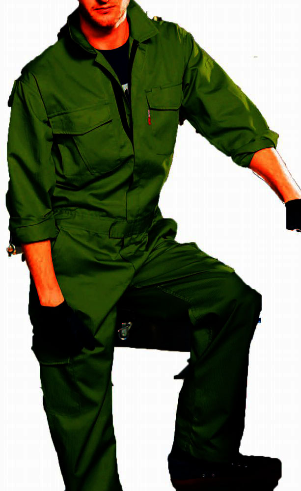 OVERALL(つなぎ) 収納力抜群のカーゴポケット・消臭テープ S～LL(XL)サイズ