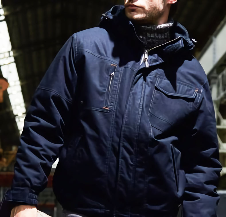 G.GROUND 綿100%で火・熱に強いタフ素材の(撥水)防寒ブルゾン S～LLサイズ