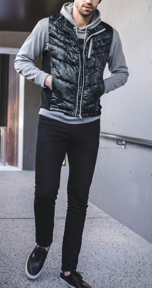 N.BW 中綿ポリエステル 撥水・防寒ベスト M～LLサイズ