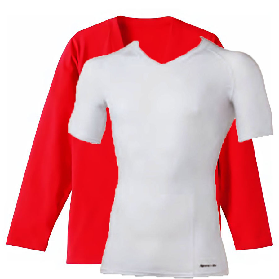 防寒(裏起毛)インナーシャツVネック半袖+カーディガン コーデ・セットアップ for Men