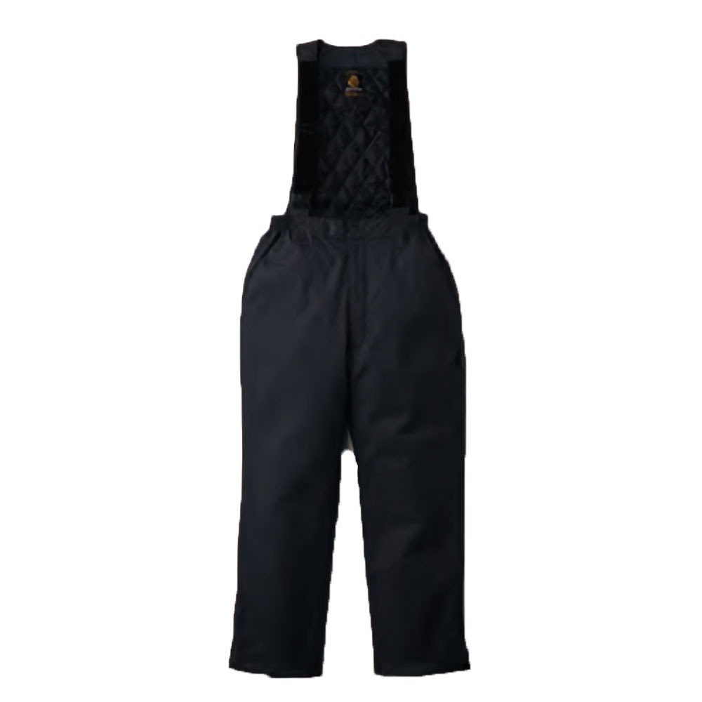 防水防寒サロペット+裏起毛コンプレッションインナー(ブラック×ゴールドライン) Mens S～LL