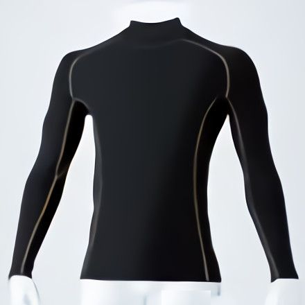 G.GROUND 5.2oz 防寒(裏起毛)ハイネック長袖サポートシャツ